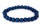 The Bead Chest Wood Stretch Bracelet, Azul Blue - Stackable Beaded Jewelry, Unisex for Men & Women